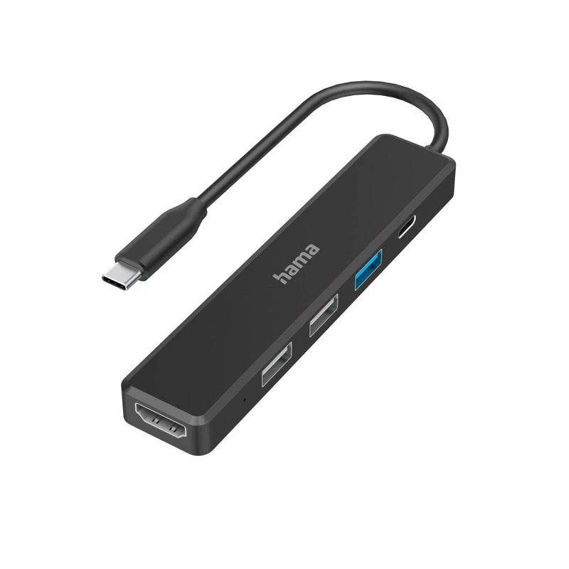 Hama USB-C Multiport Hub 5-in-1 | HDMI, USB-A, USB-C PD | Plug & Play for Laptop & MacBook - 00200117