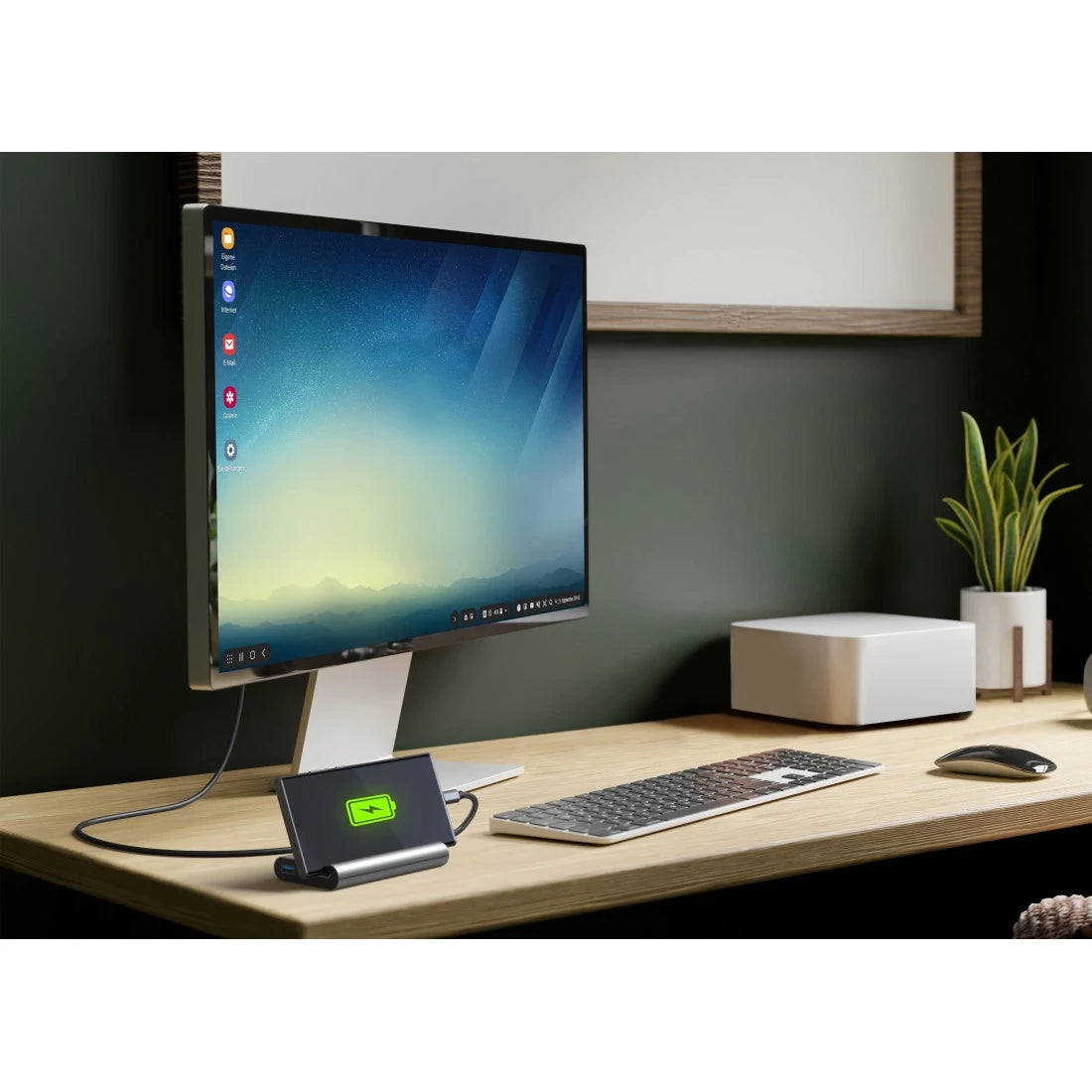 Hama Connect2Mobile 7 Port Hub | Multiport USB Hub with HDMI, USB & PD Charging | Compatible with Laptop, MacBook & Windows PC