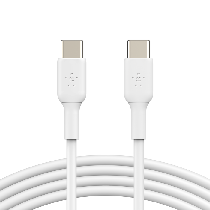 Belkin USB-C to USB-C Cable-Cables-Belkin-2M-White-PVC-computerspace