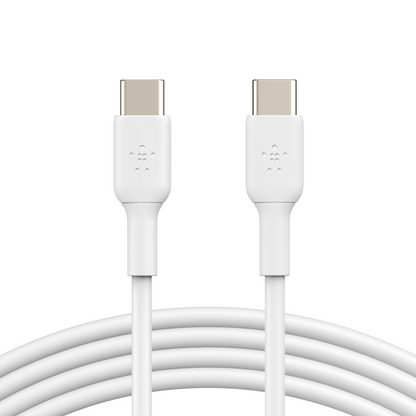 Belkin USB-C to USB-C Cable-Cables-Belkin-2M-White-PVC-computerspace