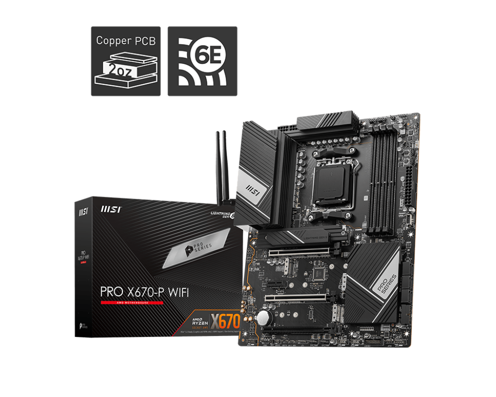 MSI Pro X670-P WIFI Motherboard-Motherboards-MSI-computerspace