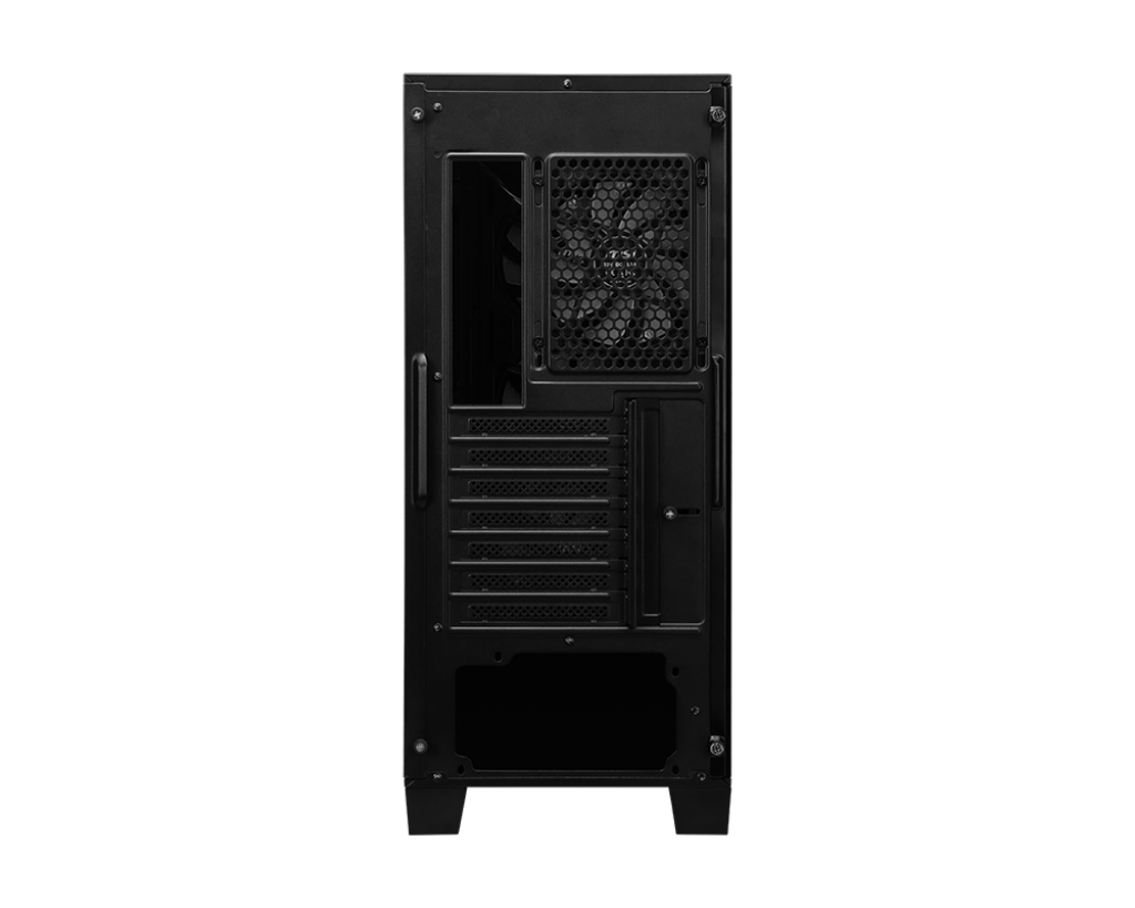 MSI MAG Forge 120A Airflow Premium Gaming PC Case: Auto RGB Fan, Vertical GPU Bracket, Side Air Vents, 360mm Radiator Support, 4mm Thick Tempered Glass, Supports Up to 8 Fans-Cabinet-MSI-computerspace