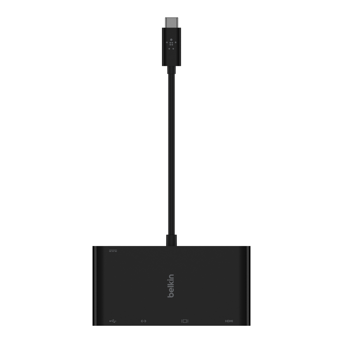 Belkin USB-C 5-in-1 Multimedia Hub + Charge Adapter (100W)-Dock Station-Belkin-computerspace