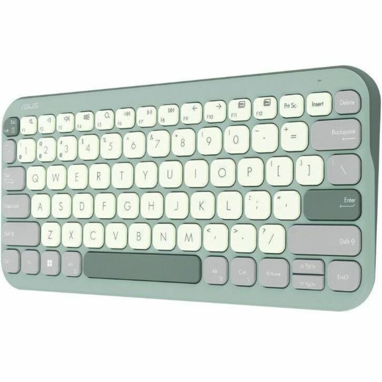 ASUS Marshmallow Kw100 Keyboard, Supports Up to 3 Devices, 1.6Mm Key Travel, Scissor Keys, Compact & Lightweight Keyboard, Bluetooth