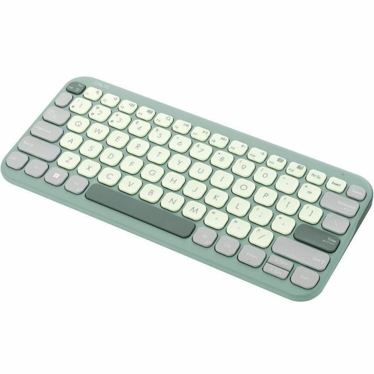 ASUS Marshmallow Kw100 Keyboard, Supports Up to 3 Devices, 1.6Mm Key Travel, Scissor Keys, Compact & Lightweight Keyboard, Bluetooth