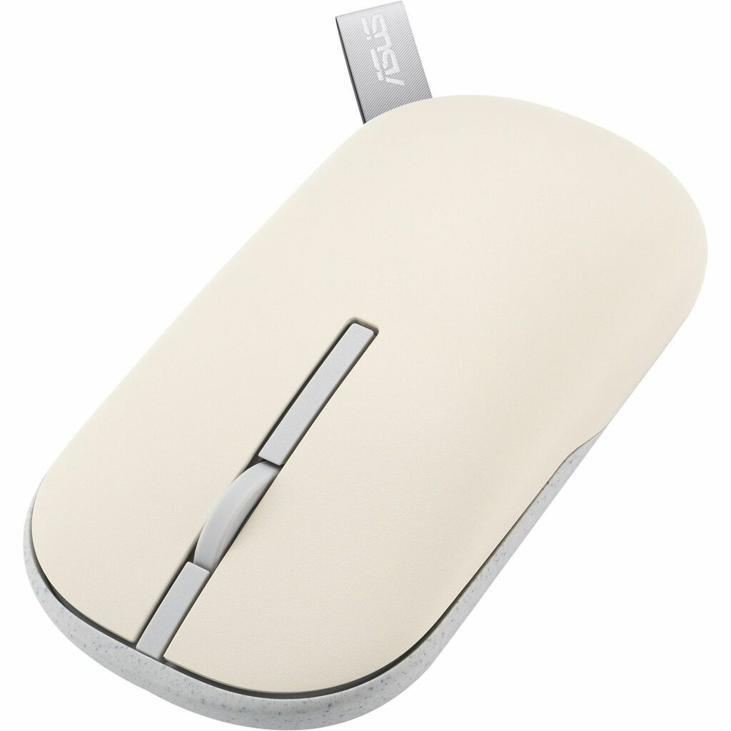 Asus Marshmallow MD100-OM-GTL Mouse - Bluetooth/Radio Frequency - Optical - Wireless - 2.40 GHz - 1600 dpi - Symmetrical - 1 x AA Battery Supported