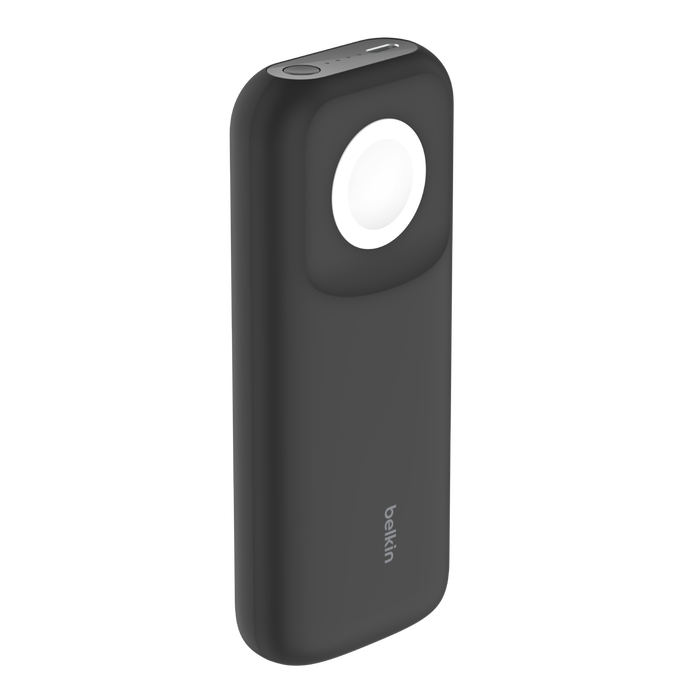 Belkin 10000 mAh Power Bank with 7.5W Fast Wireless Apple Watch & AirPods Pro (2nd Generation) Charger, 20W USB-C PD Port - Black-Power Bank-Belkin-computerspace