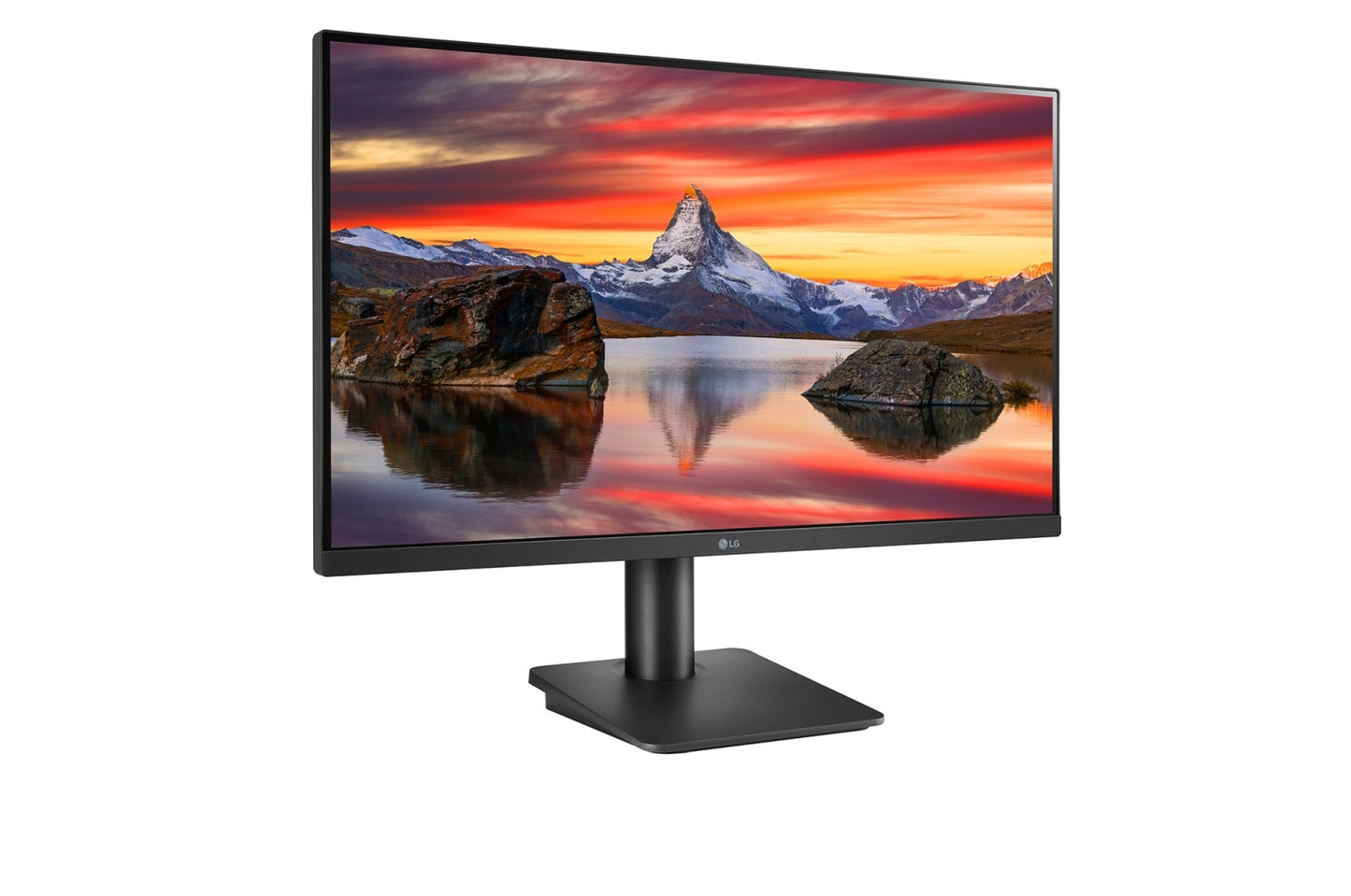 LG 27 inch (68.6 cm) IPS FHD (1920x1080 Pixels), HDR 10, Height Adjust, Display Port, HDMI, AMD FreeSync, 75 Hz Refresh, Black Color - 27MP450-Computerspace-computerspace
