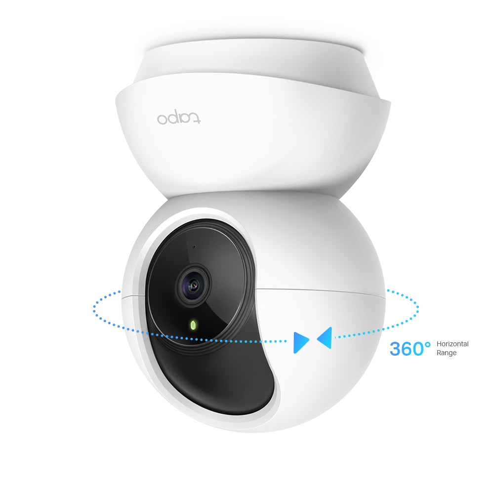 Tapo TP-Link C210 360° 3MP Full HD 2304 X 1296P Video Pan/Tilt Smart Wi-Fi Security Camera | Alexa Enabled | 2-Way Audio| Night Vision| Motion Detection | Indoor CCTV White