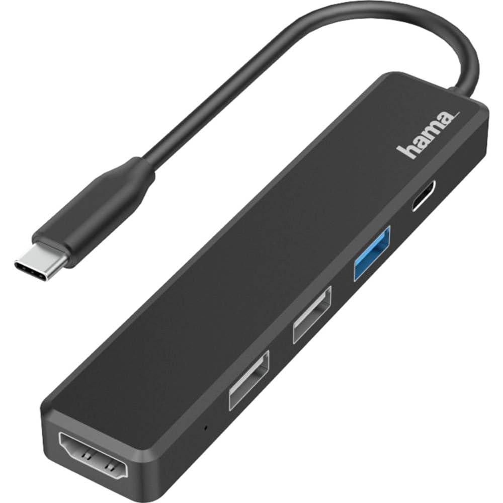 Hama USB-C 5-Port Multi-Port Hub with 3 USB-A, USB-C & HDMI