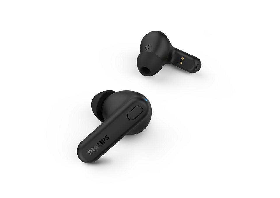 Philips True Wireless Headphones TAT1108/00 AI mic Custom 6 mm drivers Up to 15 hours play time with the case