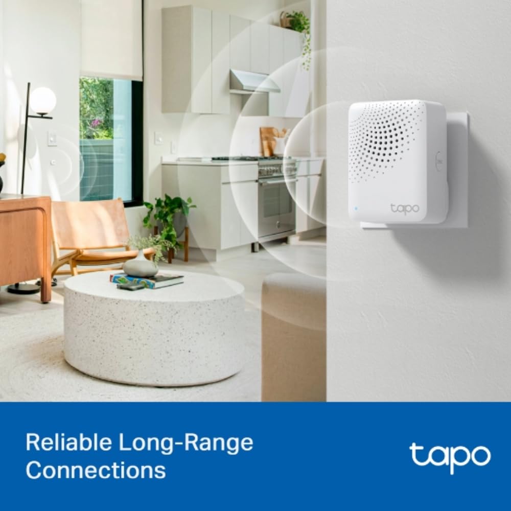TP-Link Tapo H100 IoT Smart Hub with Chime | Smart Alarm and Doorbell | Smart Actions with Sensors, Switches & Buttons | Connect with up to 64 smart devices, Compatible with Alexa, Google Assistant, WiFi