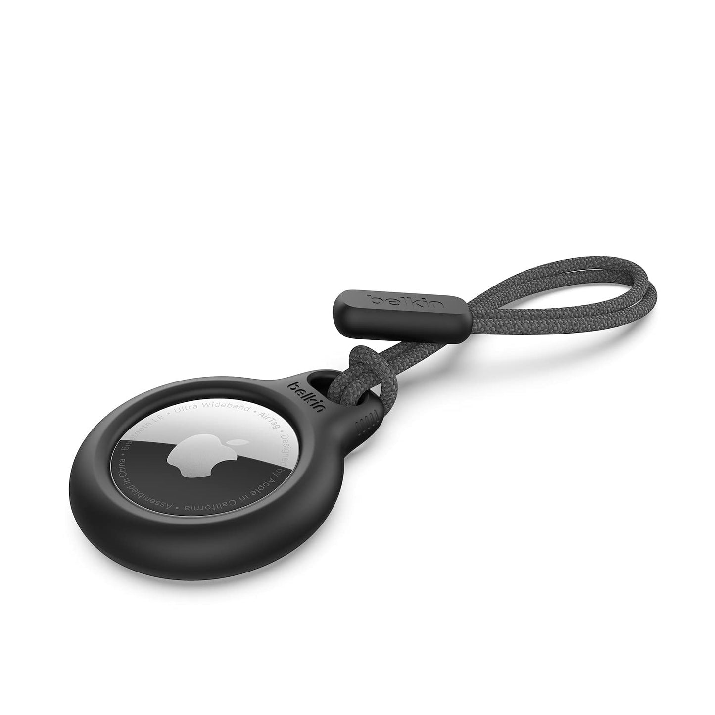 Belkin AirTag Case Secure Holder for Apple Air Tag Protective Cover with Advance Scratch Resistance-Key Ring-Belkin-Black-Strap-computerspace
