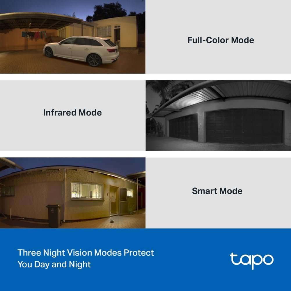 Tp link Tapo Outdoor Pan/Tilt Security Wifi Camera C510W 2K resolution Full Color night vision 360 degree Visual coverage local microSD storage upto 512Gb