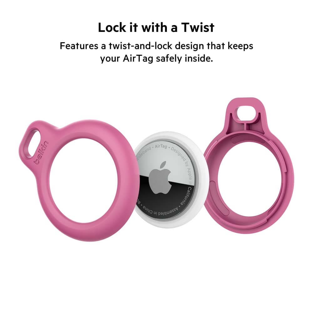 Belkin AirTag Case Secure Holder for Apple Air Tag Protective Cover with Advance Scratch Resistance-Key Ring-Belkin-computerspace
