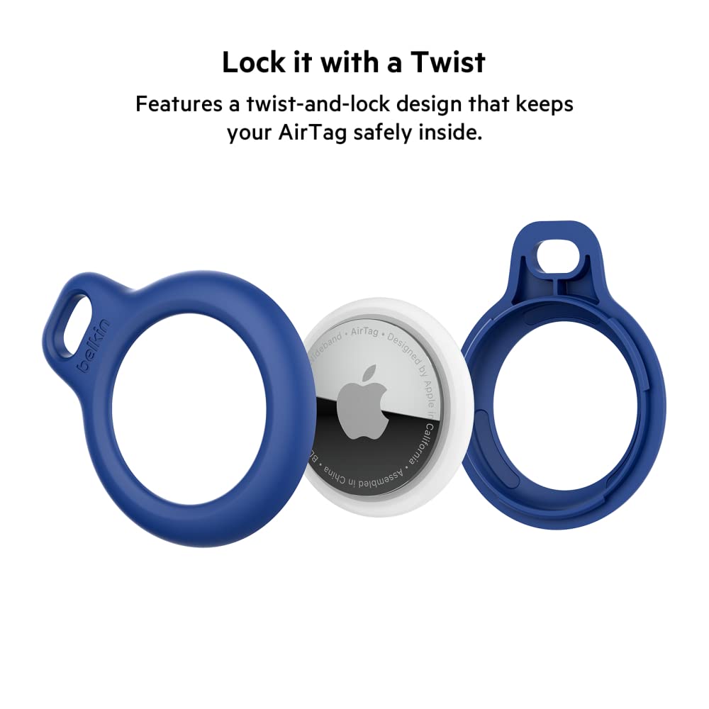 Belkin AirTag Case Secure Holder for Apple Air Tag Protective Cover with Advance Scratch Resistance-Key Ring-Belkin-computerspace