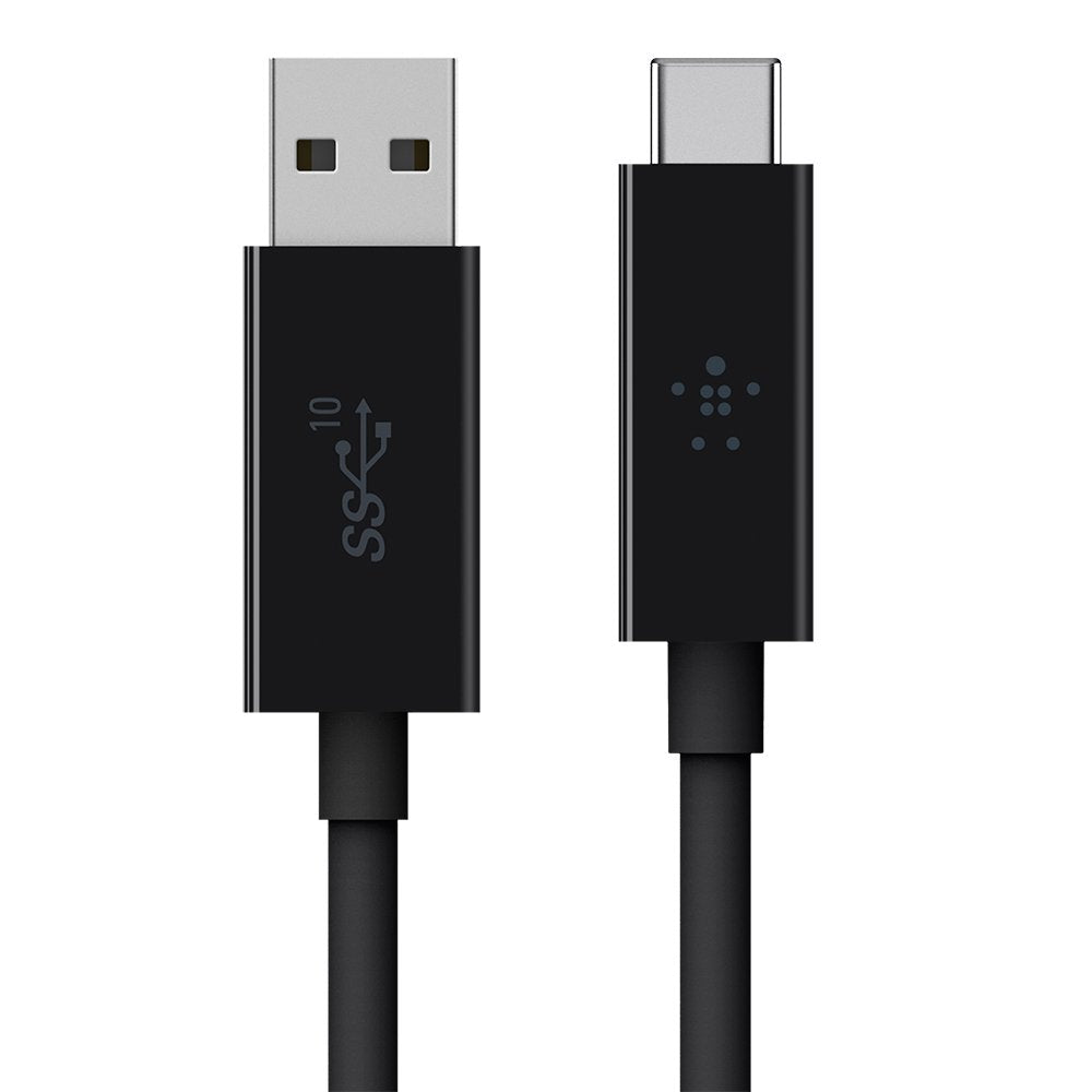 Belkin 3.1 USB-A to USB-C Cable (USB-C Cable) 3.1 USB-A to USB-C Cable (USB-C Cable) 3.3ft/1m length, 10Gbps transfer rate & 3A charging output.-Cables-Belkin-computerspace