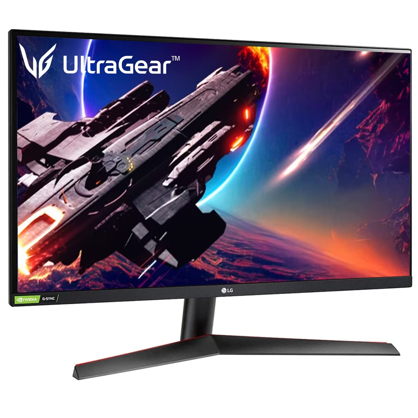 LG QHD IPS Ultragear Gaming Monitor 68 CM (27 Inches), QHD, 2560 x 1440, 1 MS, 144Hz, HDR 10, sRGB 99% (CIE1931), G-Sync Compatible, Freesync Premium, HDMI X 2, DP, HP Out 27GN800 (Black)-Monitor-LG-computerspace