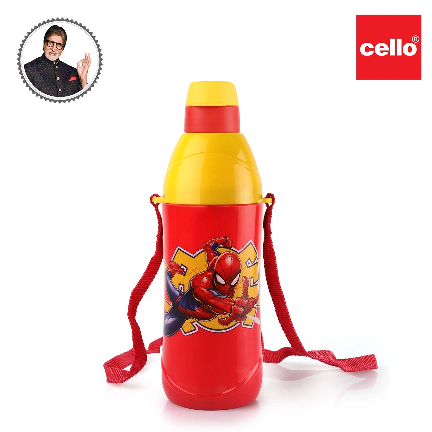 CELLO Puro Steel-X Kids Zee 600 | Water Bottle with Inner Steel and Outer Plastic | Insulated Water Bottle | Kids Bottle | Best Usage for School, Picnic, Home | 540ml