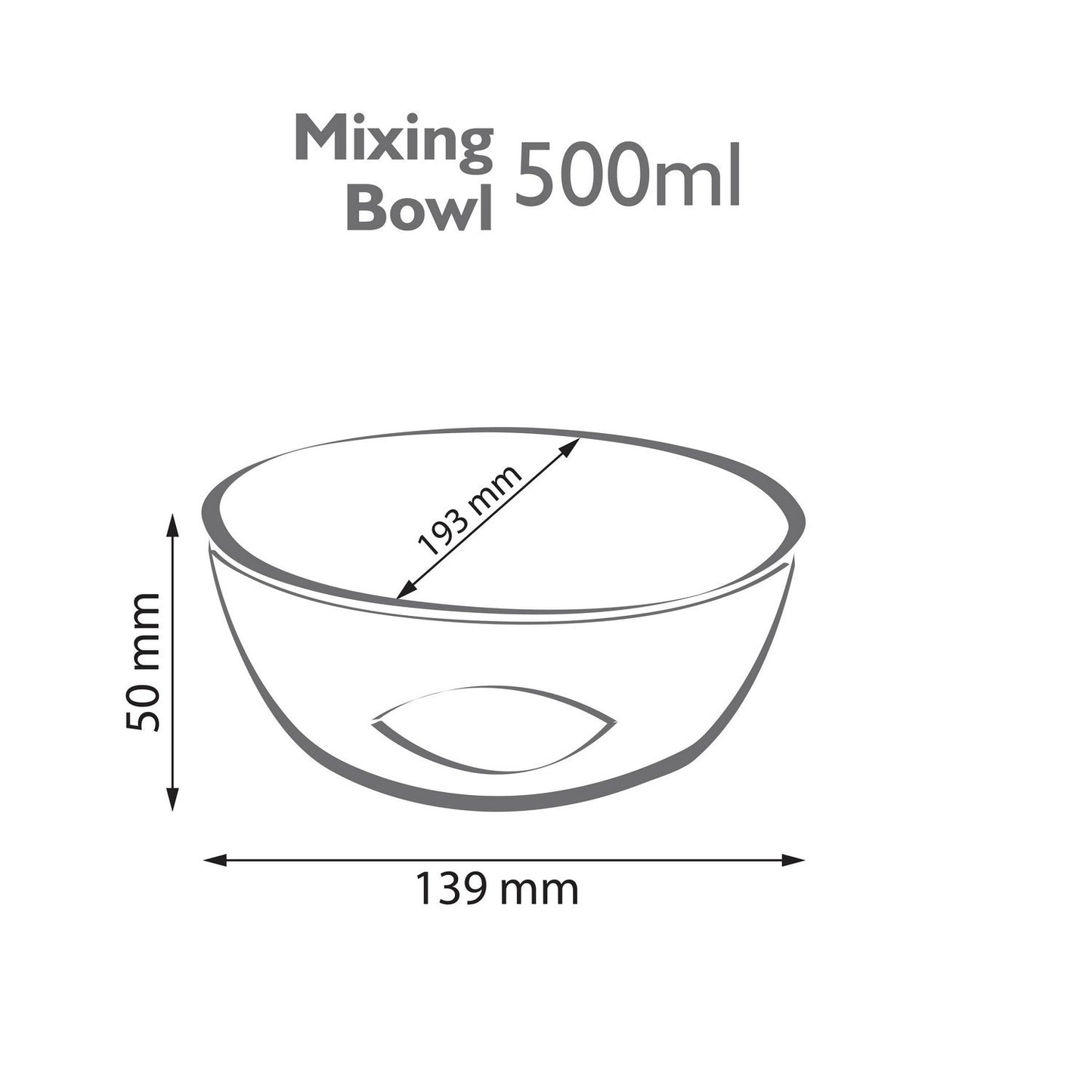 CELLO Ornella Toughened Glass Mixing Bowl Without Lid | Microwave Safe & Dishwasher Safe | Clear & Non- Porous Glass | Scratch Resistant | Transparent