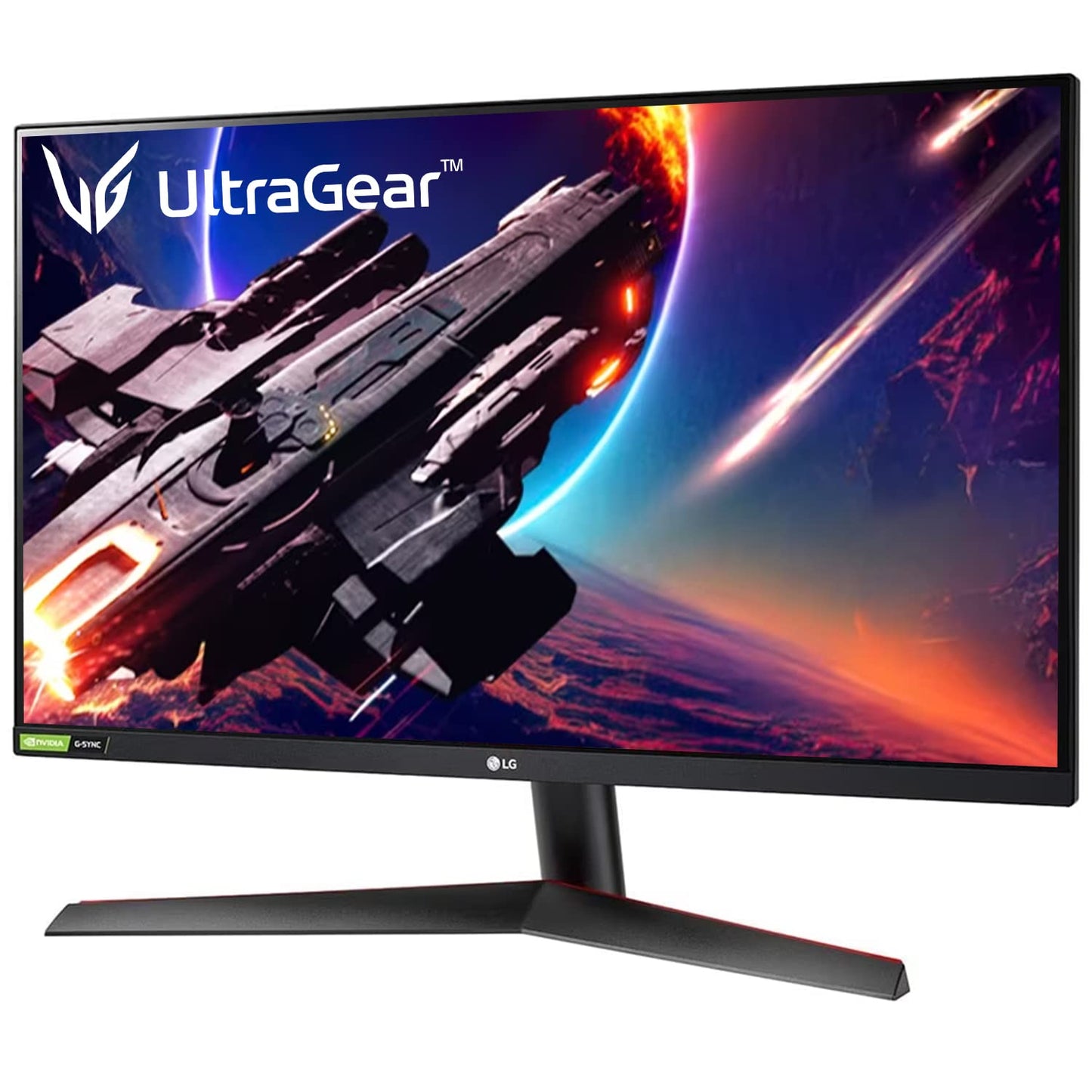LG QHD IPS Ultragear Gaming Monitor 68 CM (27 Inches), QHD, 2560 x 1440, 1 MS, 144Hz, HDR 10, sRGB 99% (CIE1931), G-Sync Compatible, Freesync Premium, HDMI X 2, DP, HP Out 27GN800 (Black)-Monitor-LG-computerspace