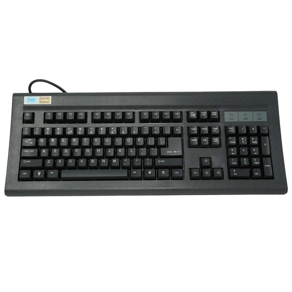 TVS ELECTRONICS Gold Prime Mechanical Wired Keyboard | Dustproof Key switches | Guaranteed 50 Million keystrokes | 1.5 Meter USB Cable, USB Gold Keyboard (Black)
