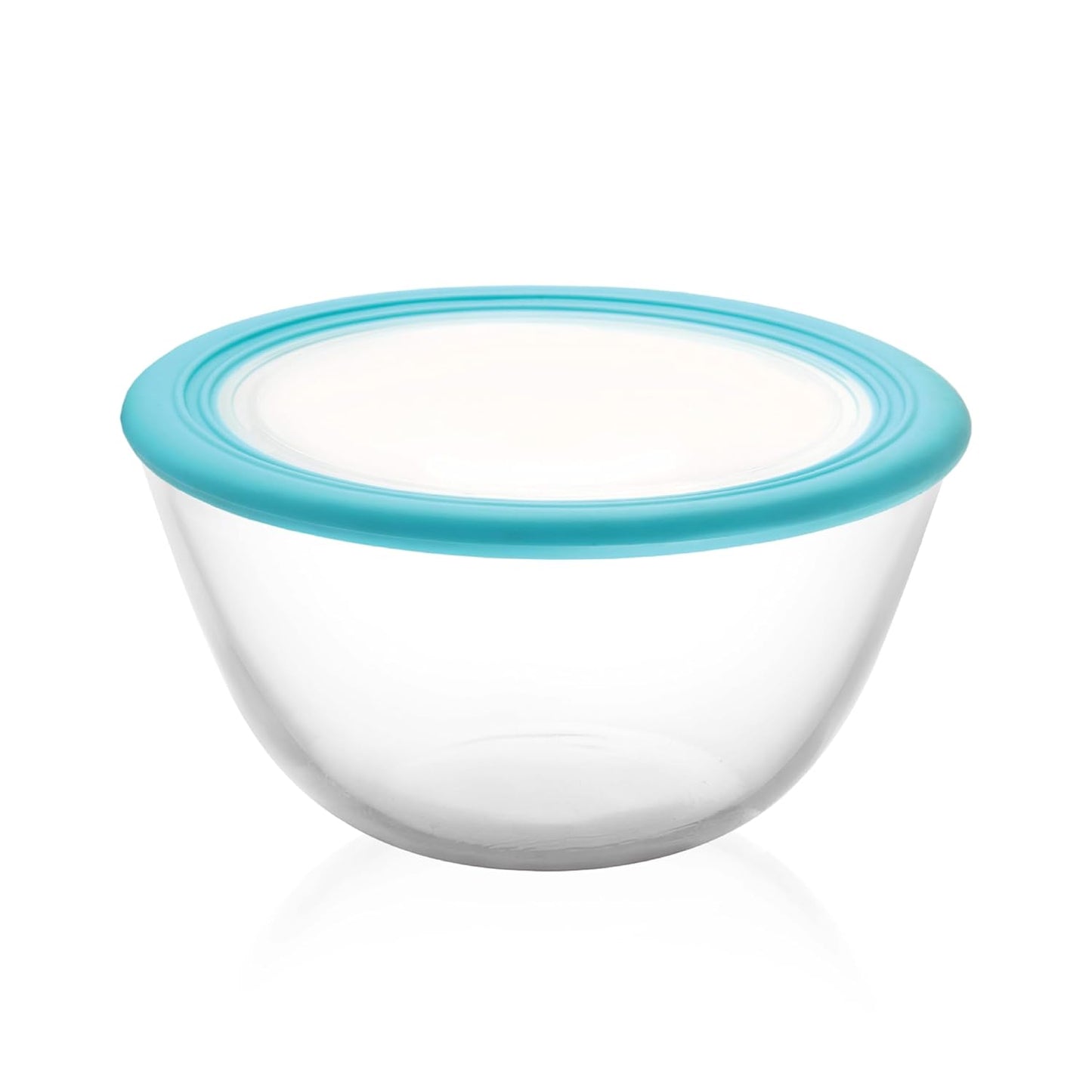 CELLO Ornella Toughened Glass Mixing Bowl Without Lid | Microwave Safe & Dishwasher Safe | Clear & Non- Porous Glass | Scratch Resistant | Transparent
