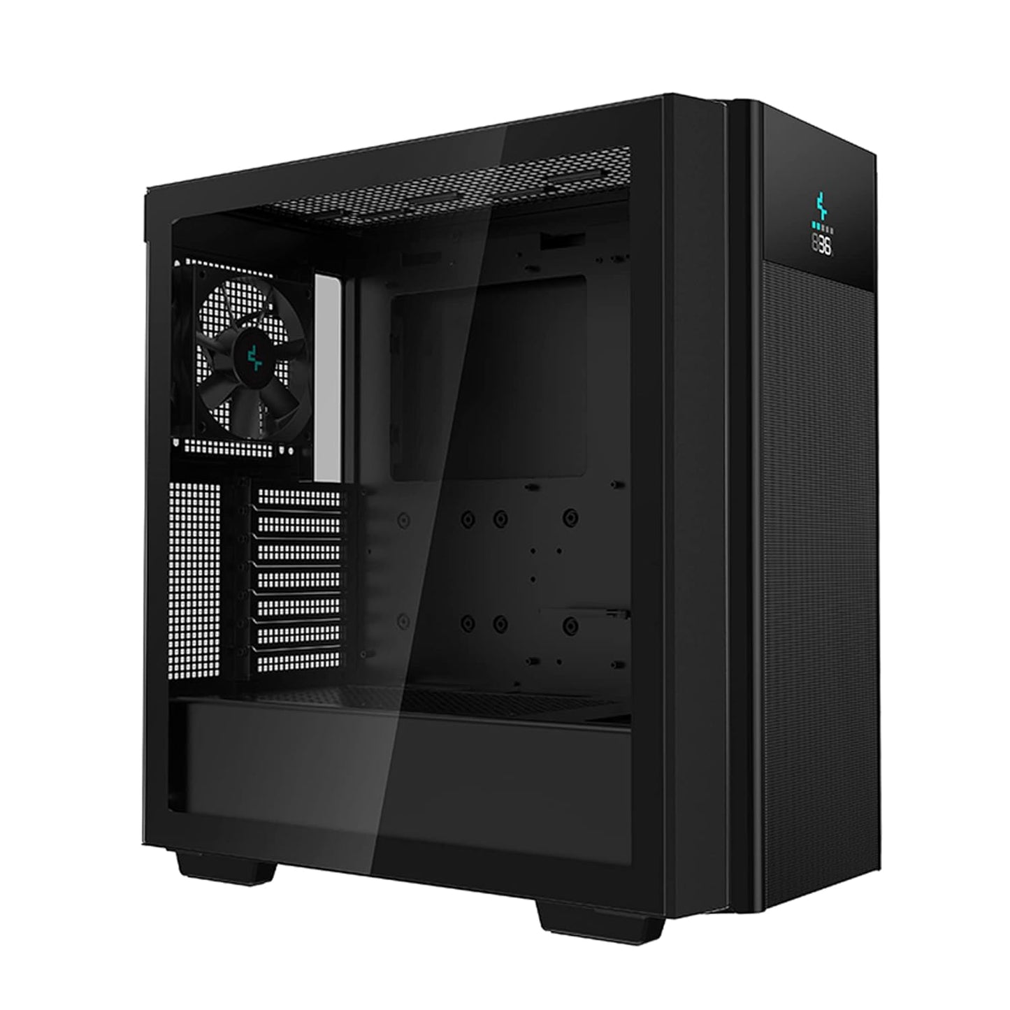 Deepcool CH510 MESH Digital Mid-Tower ATX Computer Case/Gaming Cabinet - Black | Support Mini-ITX/Micro-ATX/ATX/E-ATX | Pre-Installed 1 x 120mm Rear Fan - R-CH510-BKNSE1-G-1-Cabinet-Deepcool-computerspace