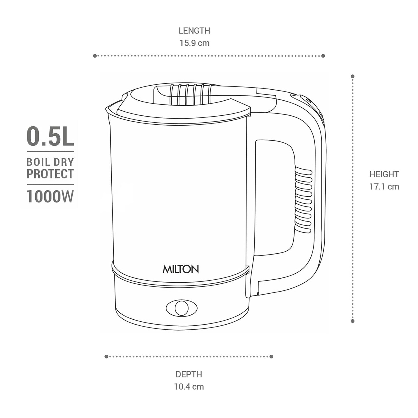 Electric Travel Kettle (Milton)