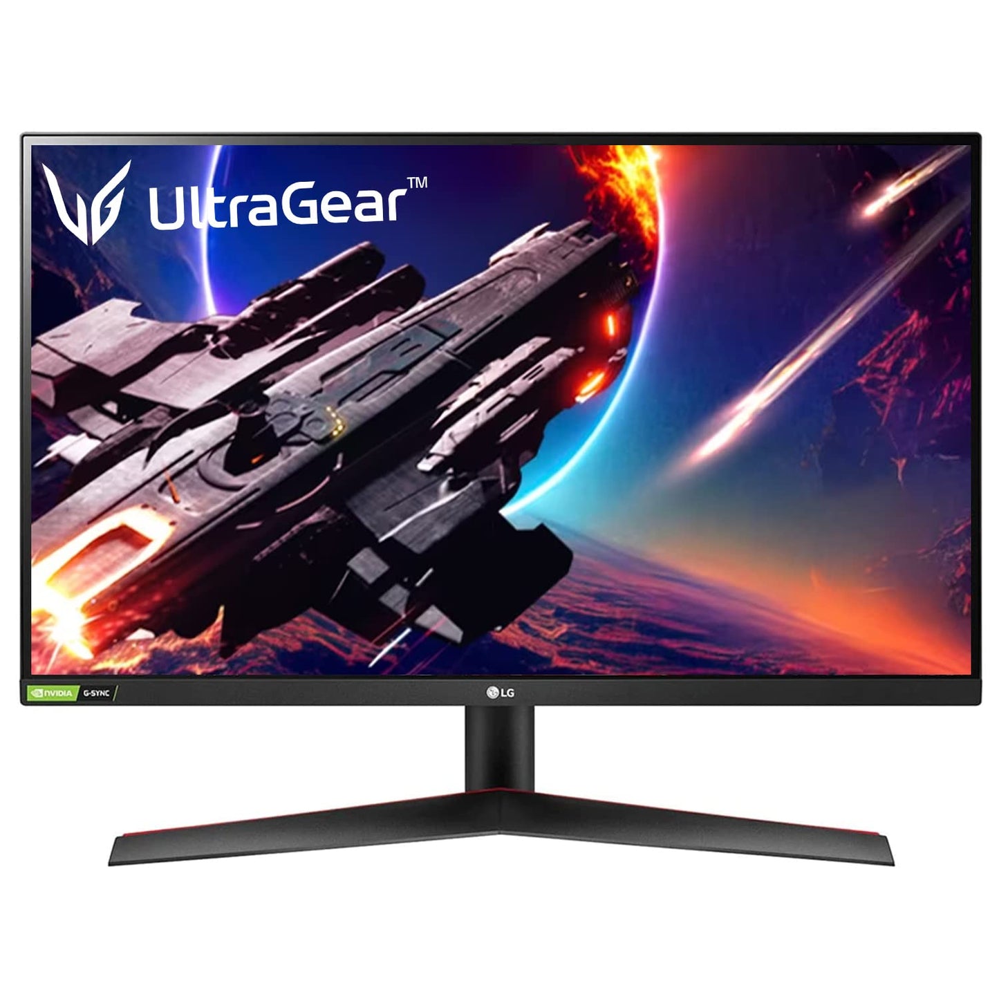LG QHD IPS Ultragear Gaming Monitor 68 CM (27 Inches), QHD, 2560 x 1440, 1 MS, 144Hz, HDR 10, sRGB 99% (CIE1931), G-Sync Compatible, Freesync Premium, HDMI X 2, DP, HP Out 27GN800 (Black)-Monitor-LG-computerspace