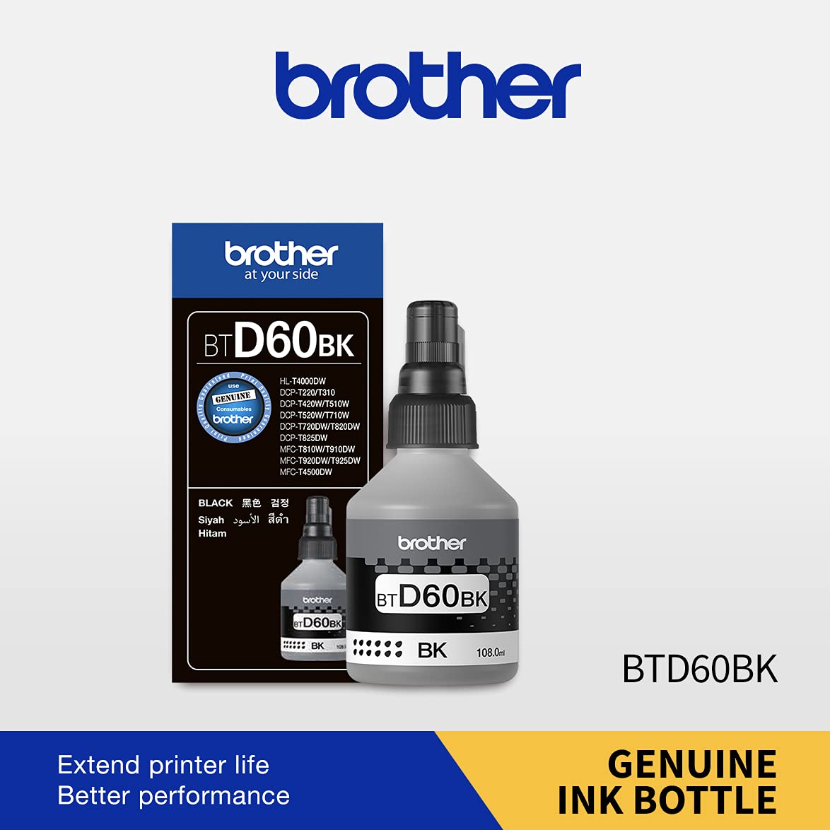 BROTHER BT-D60BK Ink Bottle (Black)-Brother-computerspace