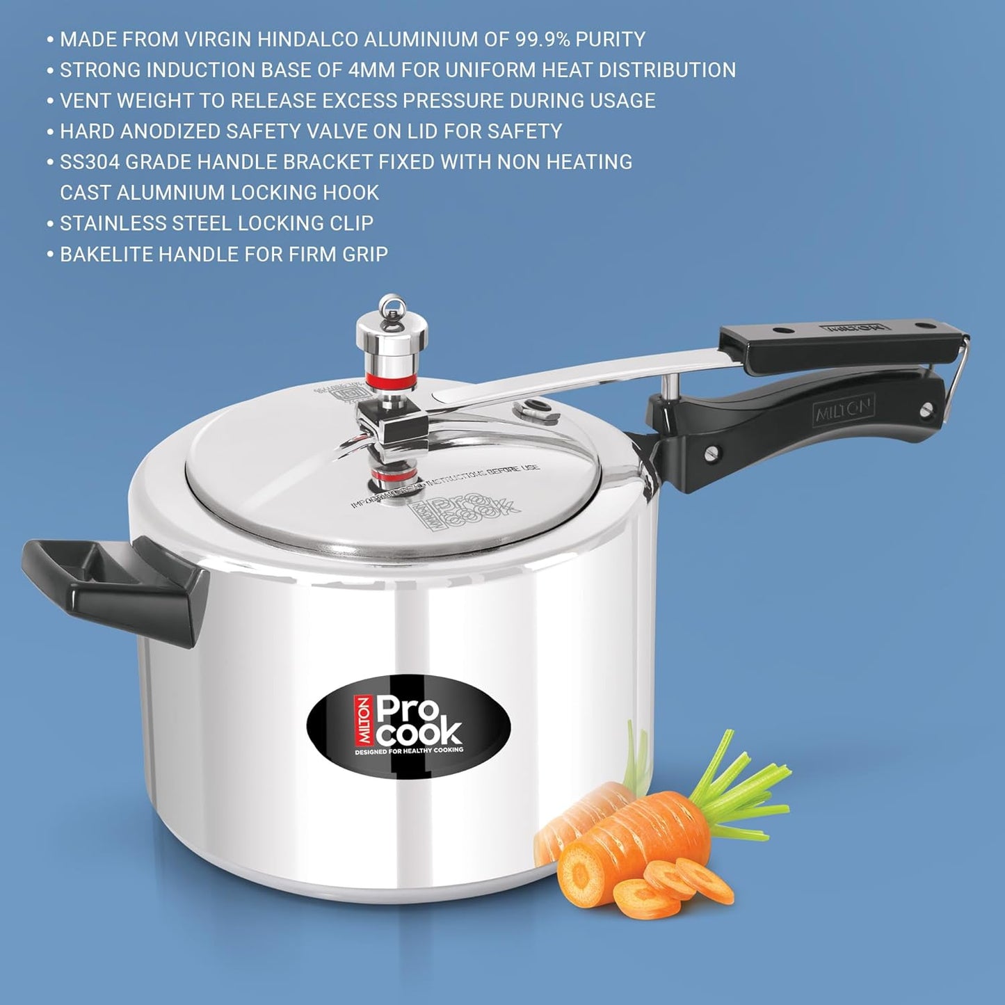 Aluminum Pressure Cooker Inner Lid Induction (Milton Procook)