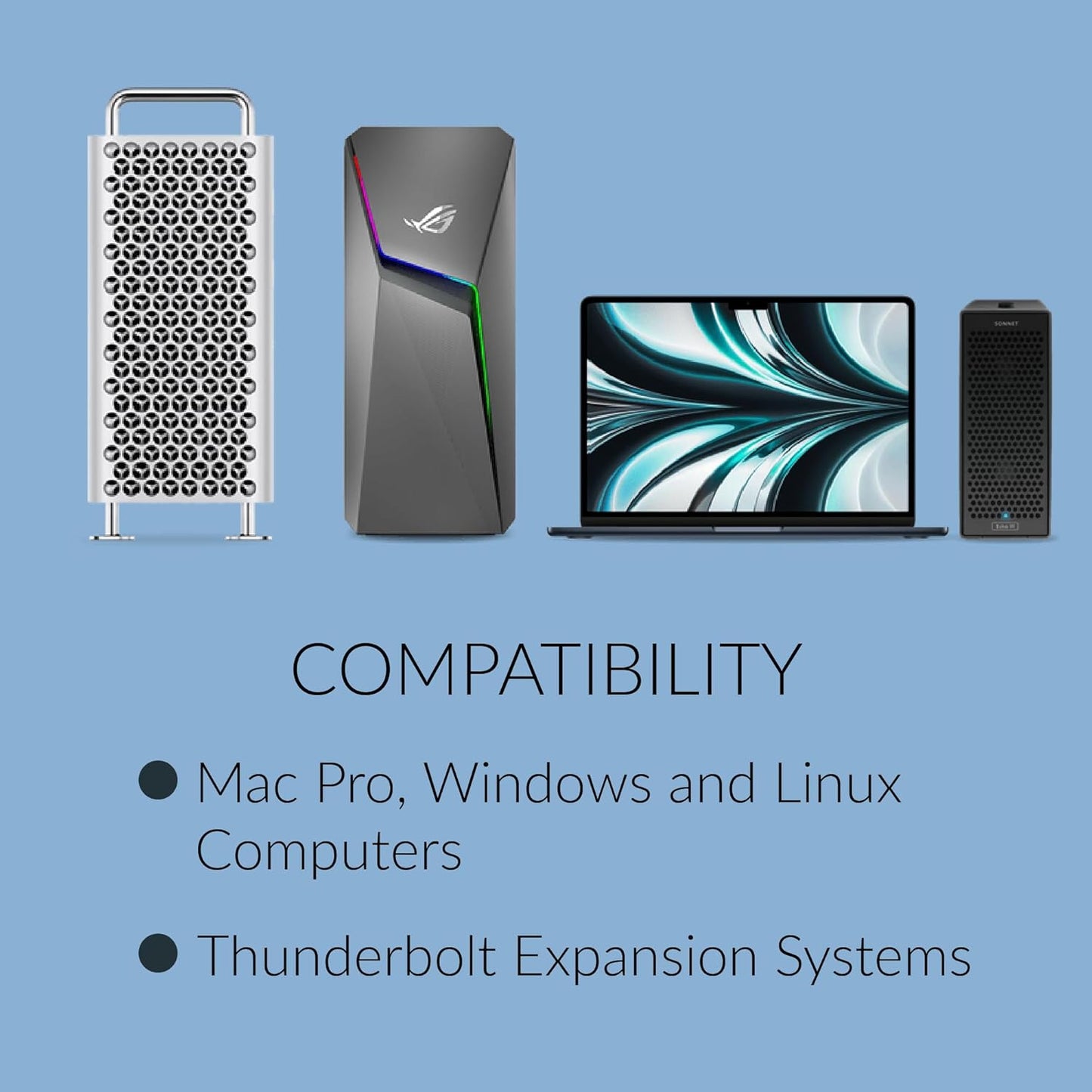 Sonnet M.2 8x4 Silent Gen4 PCIe Card Eight M.2 NVMe SSD Slots on a PCIe 4.0 x16 Card