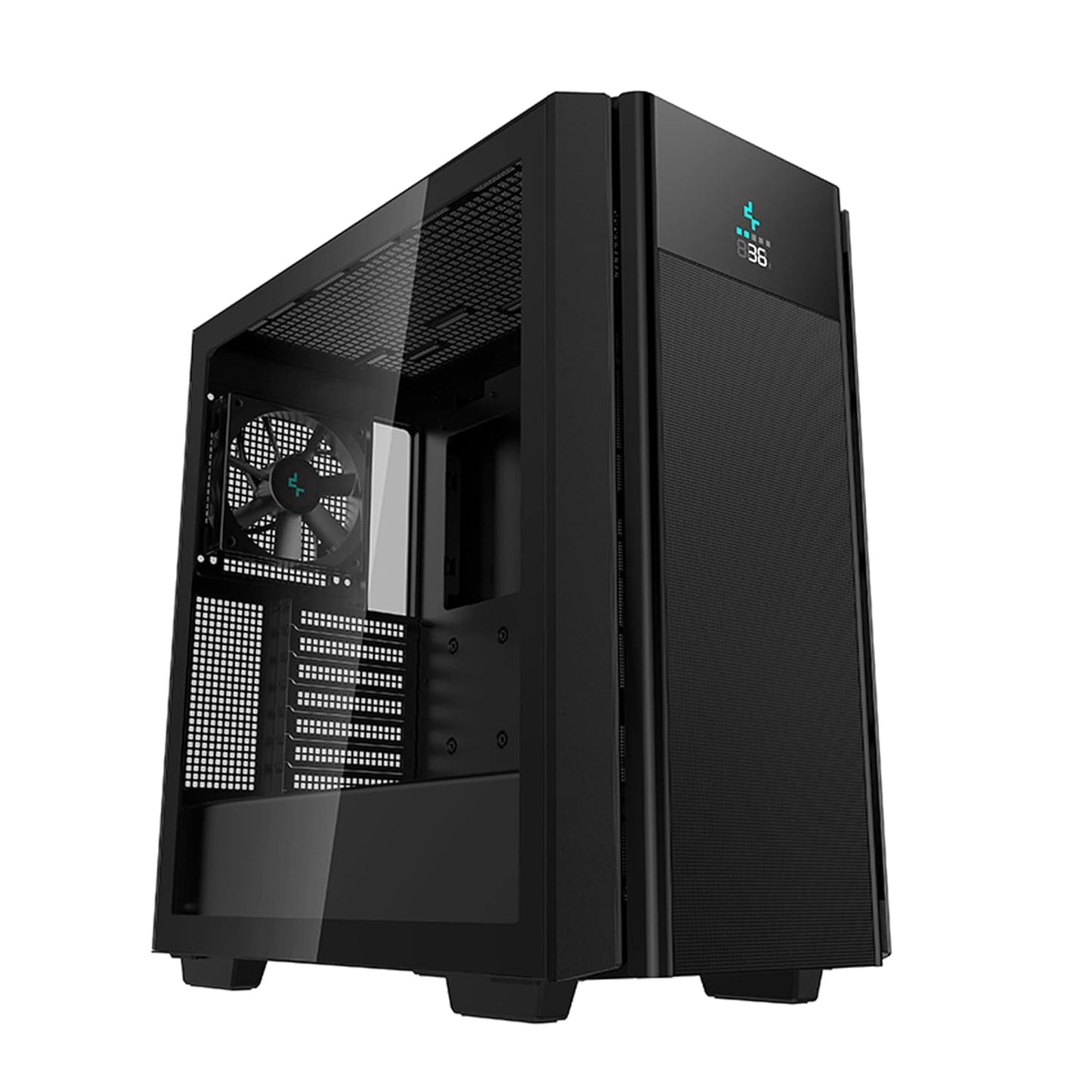 Deepcool CH510 MESH Digital Mid-Tower ATX Computer Case/Gaming Cabinet - Black | Support Mini-ITX/Micro-ATX/ATX/E-ATX | Pre-Installed 1 x 120mm Rear Fan - R-CH510-BKNSE1-G-1-Cabinet-Deepcool-computerspace
