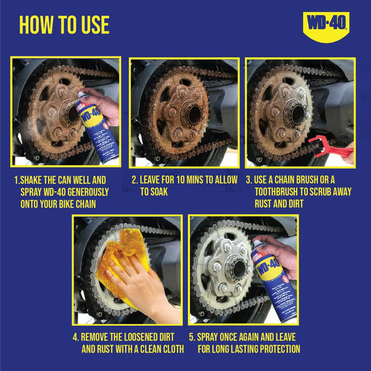 Pidilite WD-40, Multipurpose Spray, Rust Remover, Hinge Lubricant, Stain Remover, Degreaser, and Cleaning Agent, 420ml (341g)