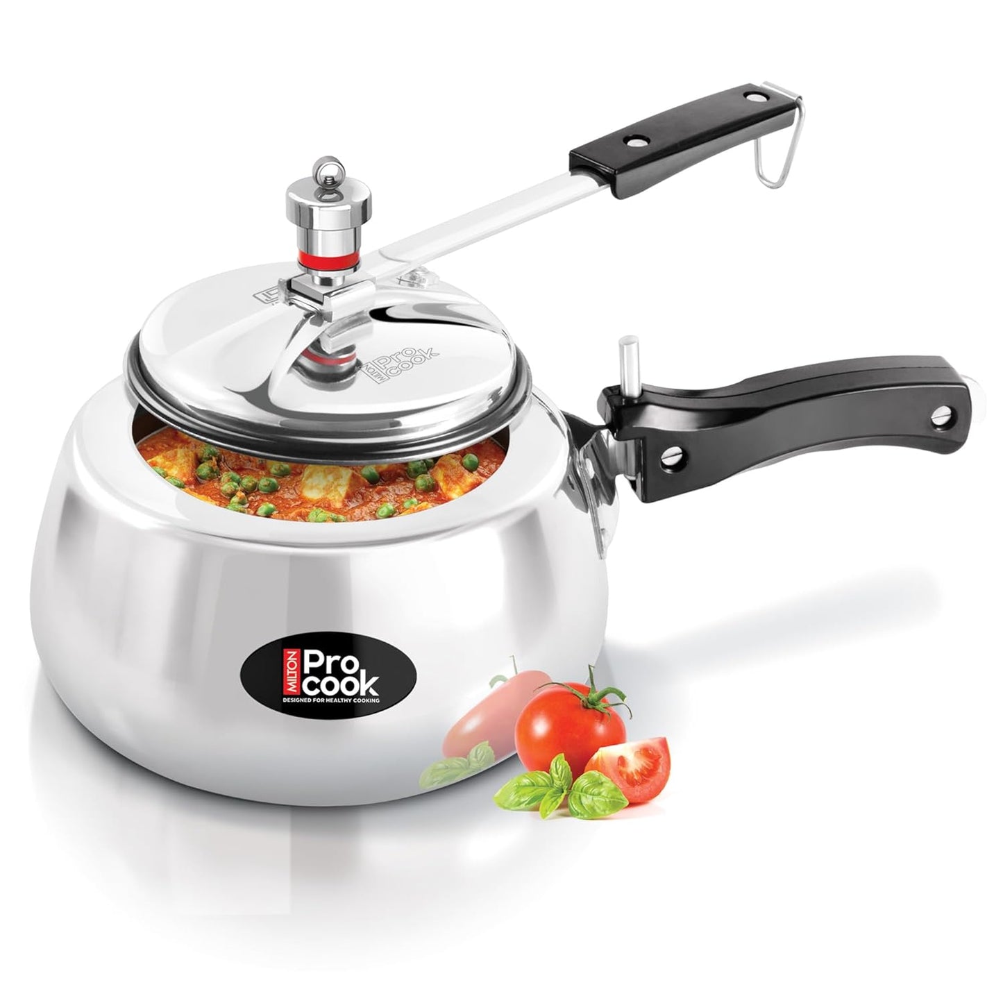 Wide Base Pressure Cooker Inner Lid Aluminium Non Induction (Milton Procook)