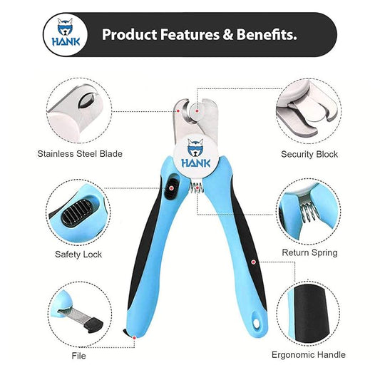HANK Dog Nail Clipper - Pet Nail Trimmer - Nail Cutter for Dogs & Cats