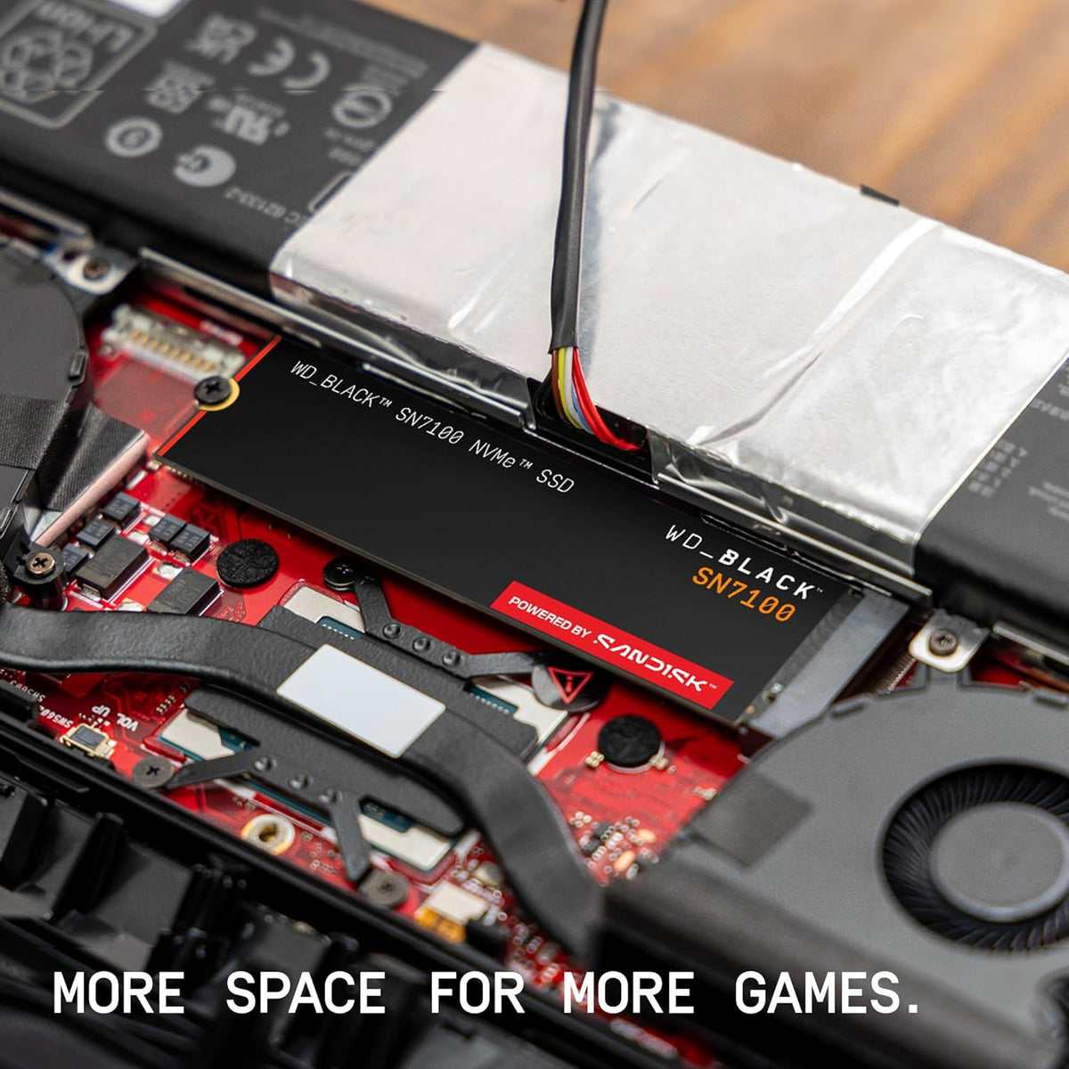 Western Digital WD Black SN7100 NVMe, Upto 7250MB/s R, 6900MB/s W, 5Y Warranty, PCIe Gen 4 NVMe M.2 (2280), Gaming Storage, Internal Solid State Drive (SSD)