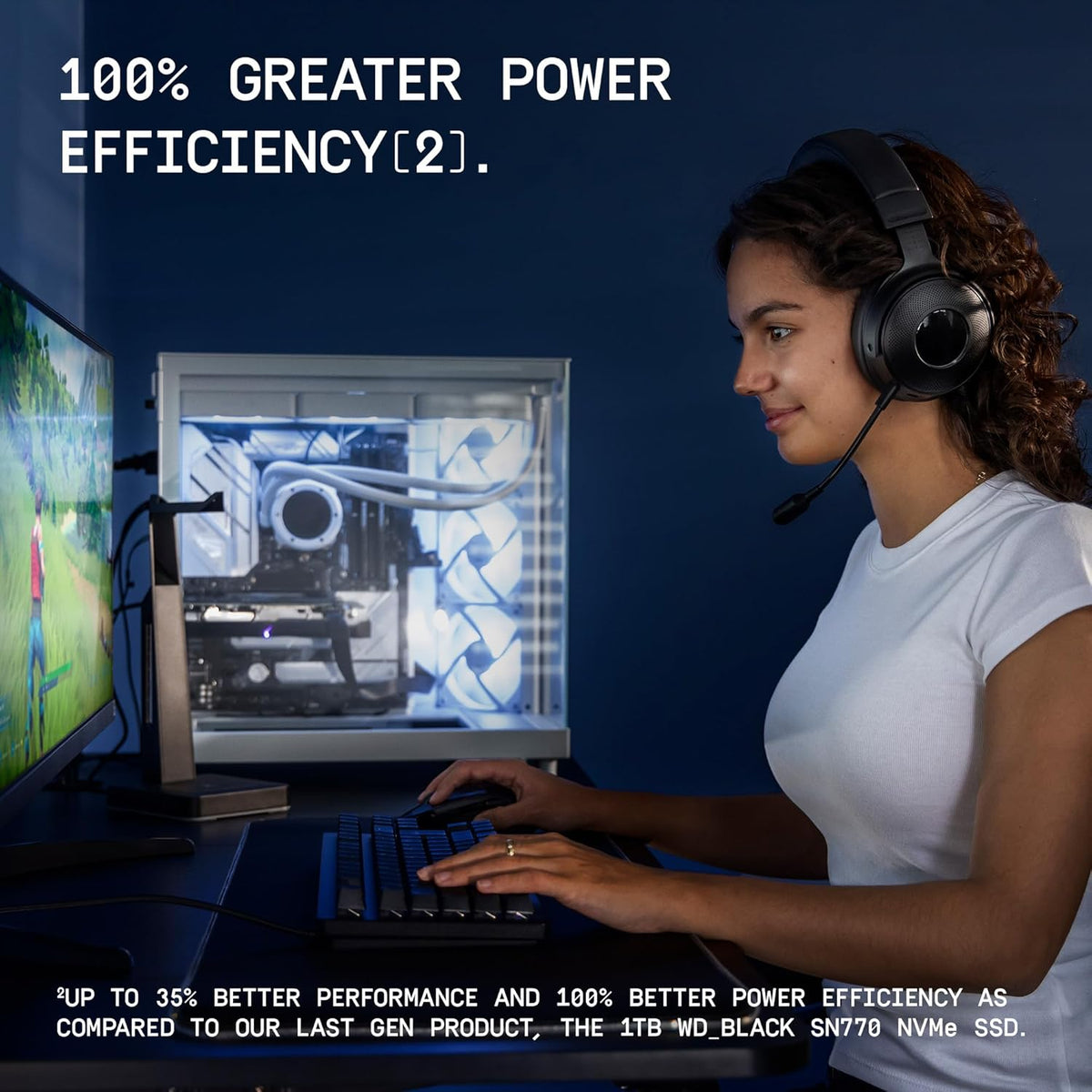 Western Digital WD Black SN7100 NVMe, Upto 7250MB/s R, 6900MB/s W, 5Y Warranty, PCIe Gen 4 NVMe M.2 (2280), Gaming Storage, Internal Solid State Drive (SSD)