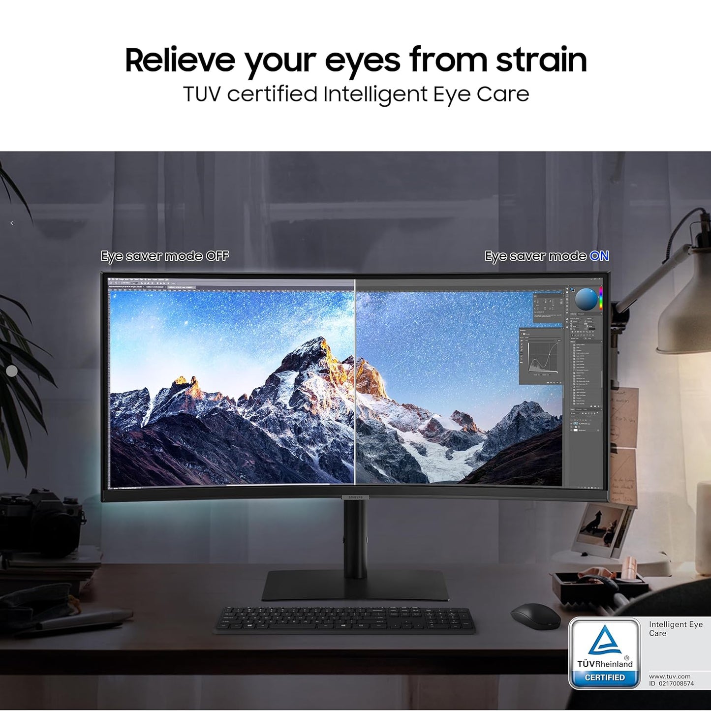 Samsung 34" 2K WQHD ViewFinity S6 Ultrawide 100Hz (LS34C650UAWXXL)