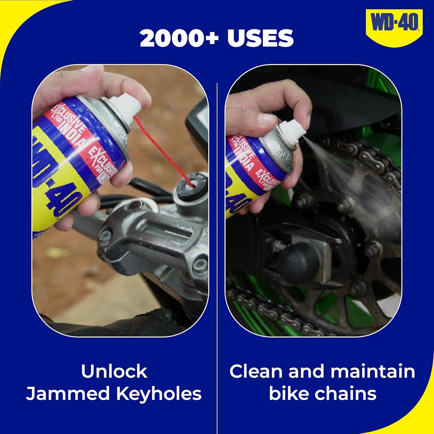 Pidilite WD-40, Multipurpose Spray, Rust Remover, Hinge Lubricant, Stain Remover, Degreaser, and Cleaning Agent, 420ml (341g)