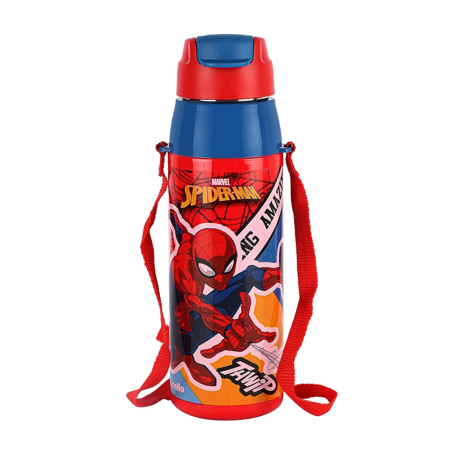 CELLO Puro Steel-X Hydra Kid 600 Water Bottle | PU Insulation | School Bottle | Picnic Bottle | Cold Insulation | Leak Proof | Kids Bottle | Easy to Carry | Tinker Bell | 520ml