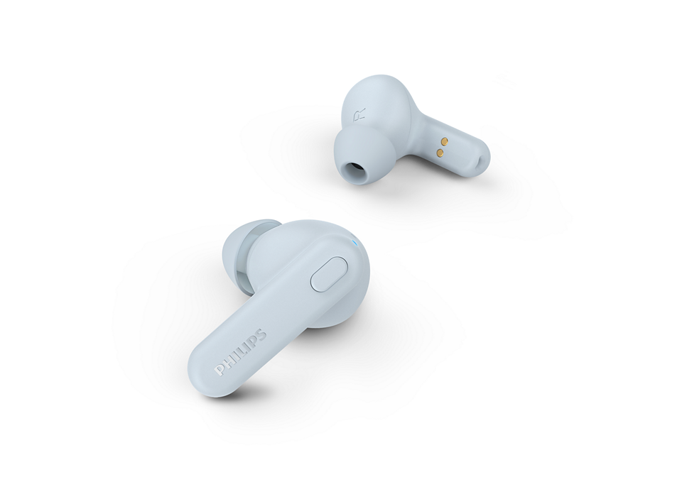 Philips True Wireless Headphones TAT1108/00 AI mic Custom 6 mm drivers Up to 15 hours play time with the case