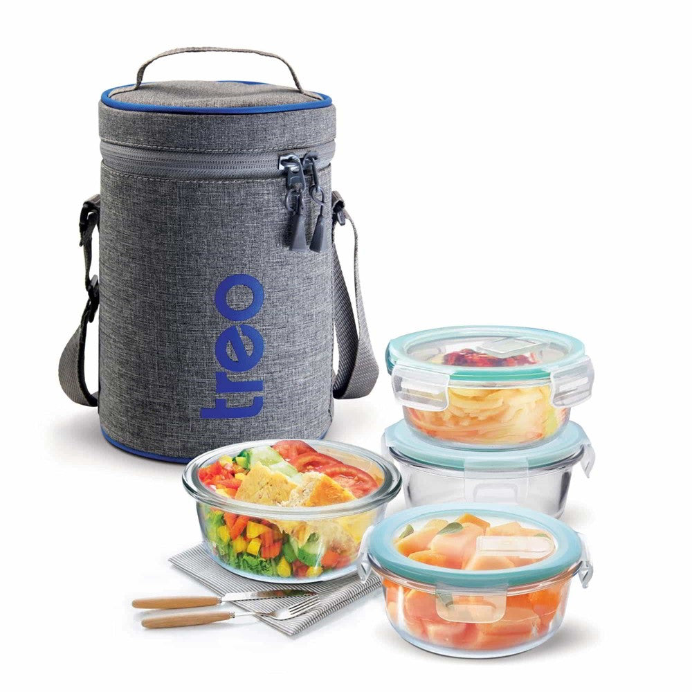 All Fresh Borosilicate Glass Tiffin (Treo by Milton)