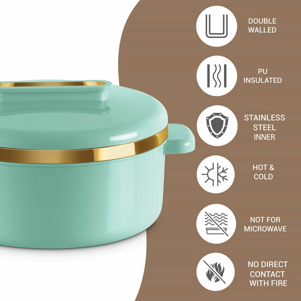 Milton Curve Insulated Hot Pot Casserole – Stainless Steel Inner | 1000ml–2500ml | Multiple Colours