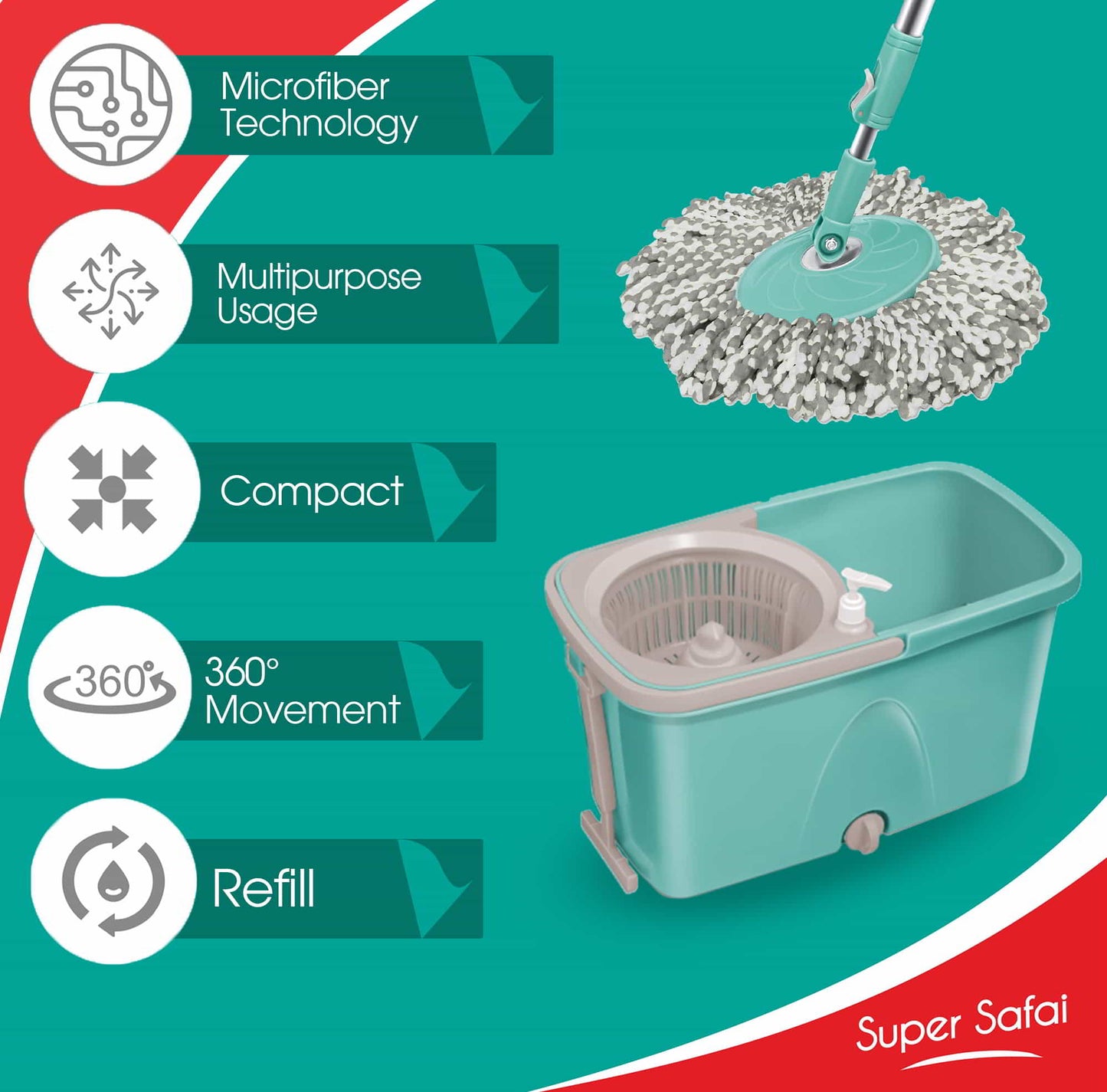 Classic Spin Mop (Spotzero by Milton)