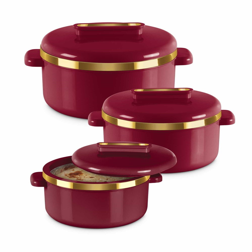 Milton Curve Insulated Hot Pot Casserole – Stainless Steel Inner | 1000ml–2500ml | Multiple Colours