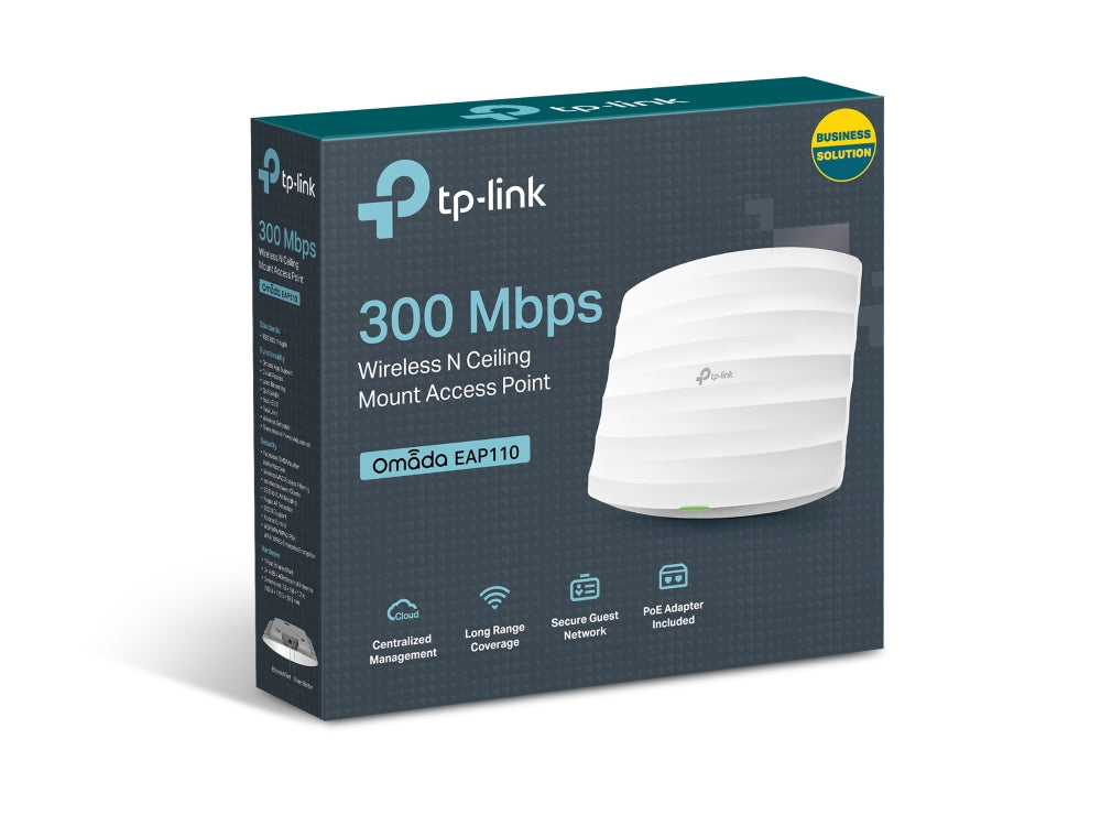 TP-Link EAP110-Indoor 300Mbps Wireless N Celling Mount AP