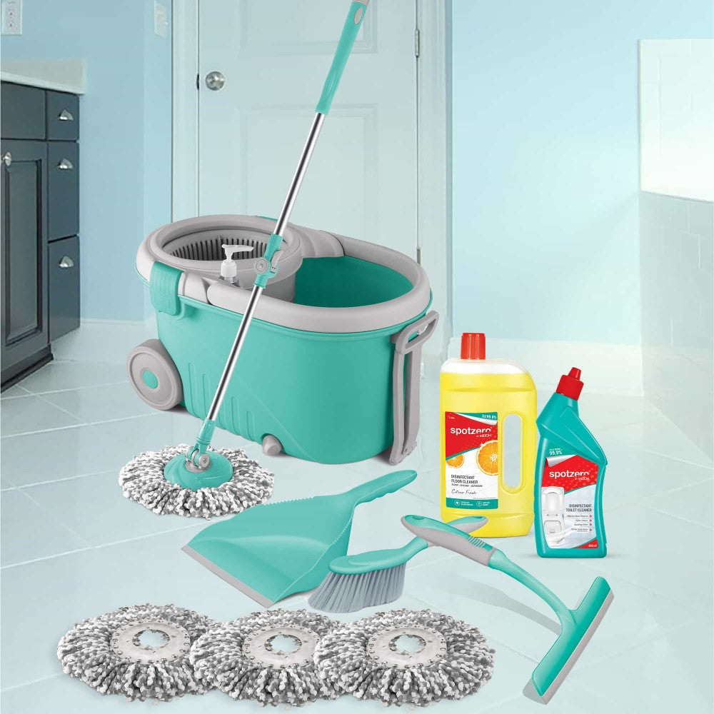 Elegant Mop Floor and Kitchen Cleaning Kit (Spotzero by Milton)