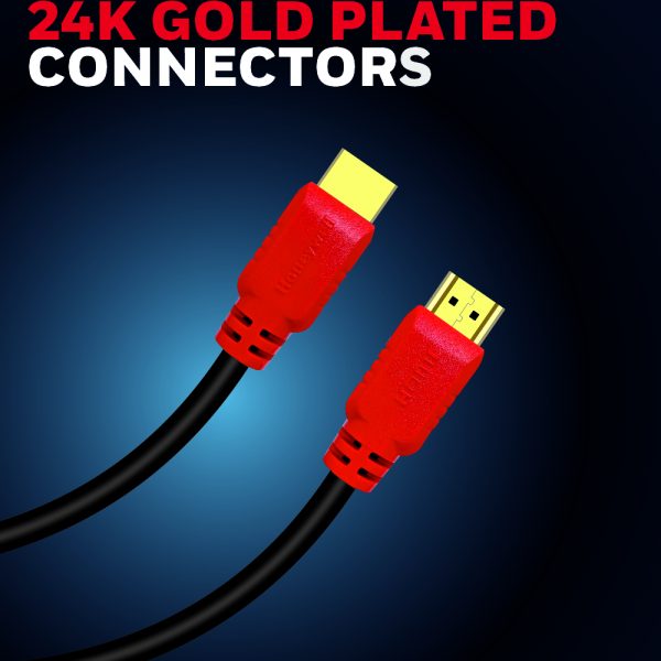 Honeywell HDMI 1.4 Cable with Ethernet | High Speed HDMI Cable 10.2GBPS | Supports 3D /4Kx2K Ultra High Definition | 3D Home Theatre | 3D Gaming | Black (65.6ft/20M)